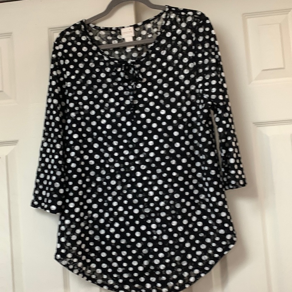 Chico’s Bristol‎ lace dot top